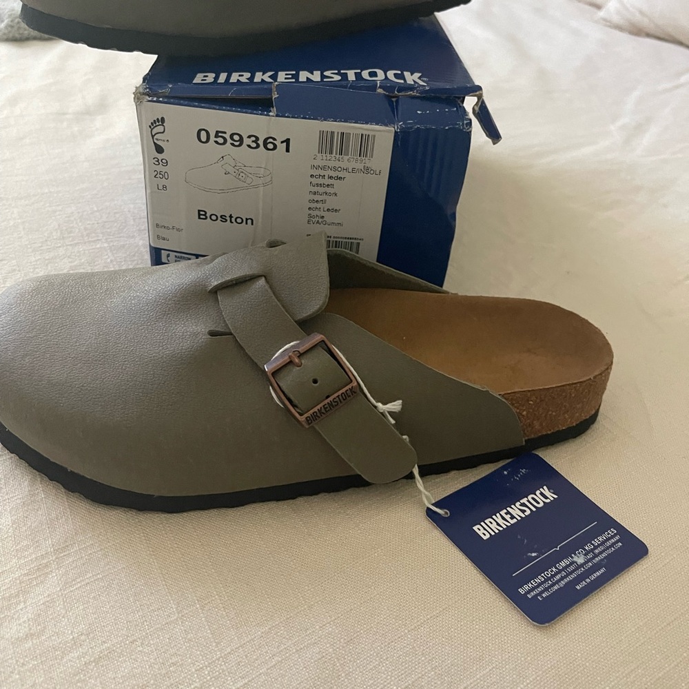 Brand new Boston Birkenstocks